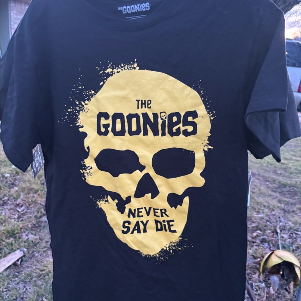 The Goonies Black and Yellow Graphic Tee
